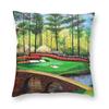 12Th Hole Augusta National Golf Club Pillowcase Polyester Linen Velvet Creative Zip Decor Pillow Case Home Cushion Case 45X45