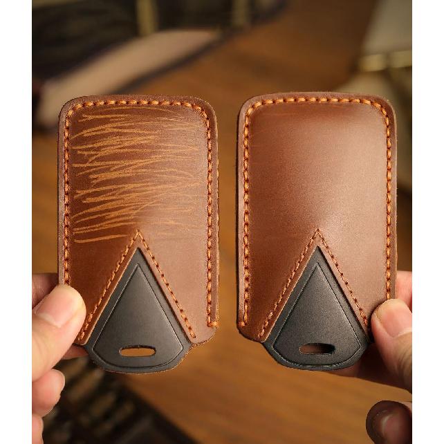 Soft Leather Durable Car Key Fob Case Compatible With Chery Jetour Traveller T1 Freedom