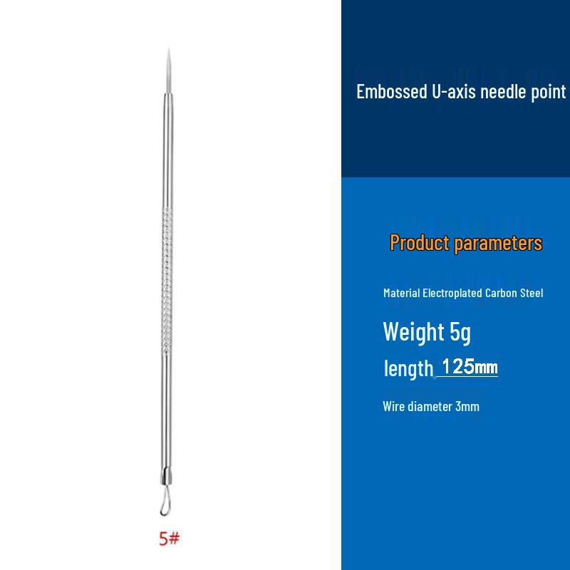 Stainless Steel Double-Ended Pimple Tweezer & Blackhead Remover Tool Set