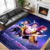 Crystal Velvet Rug Custom Name Text, Soft Non Slip Floor Mat Home DecorKpop Demon Hunters