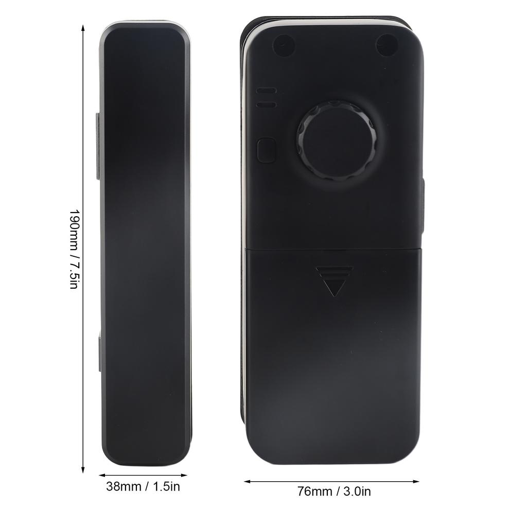 Smart Glass Door Safety Lock Glass Door Fingerprint Password Lock Keyless Door Entry Lock with Attendance for Home Office