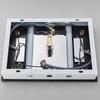 Schwarze Decken-Intelligente Fernbedienung LED Regenfall Wasserfall Einzelne Duschkopf Versteckter Duschhahn