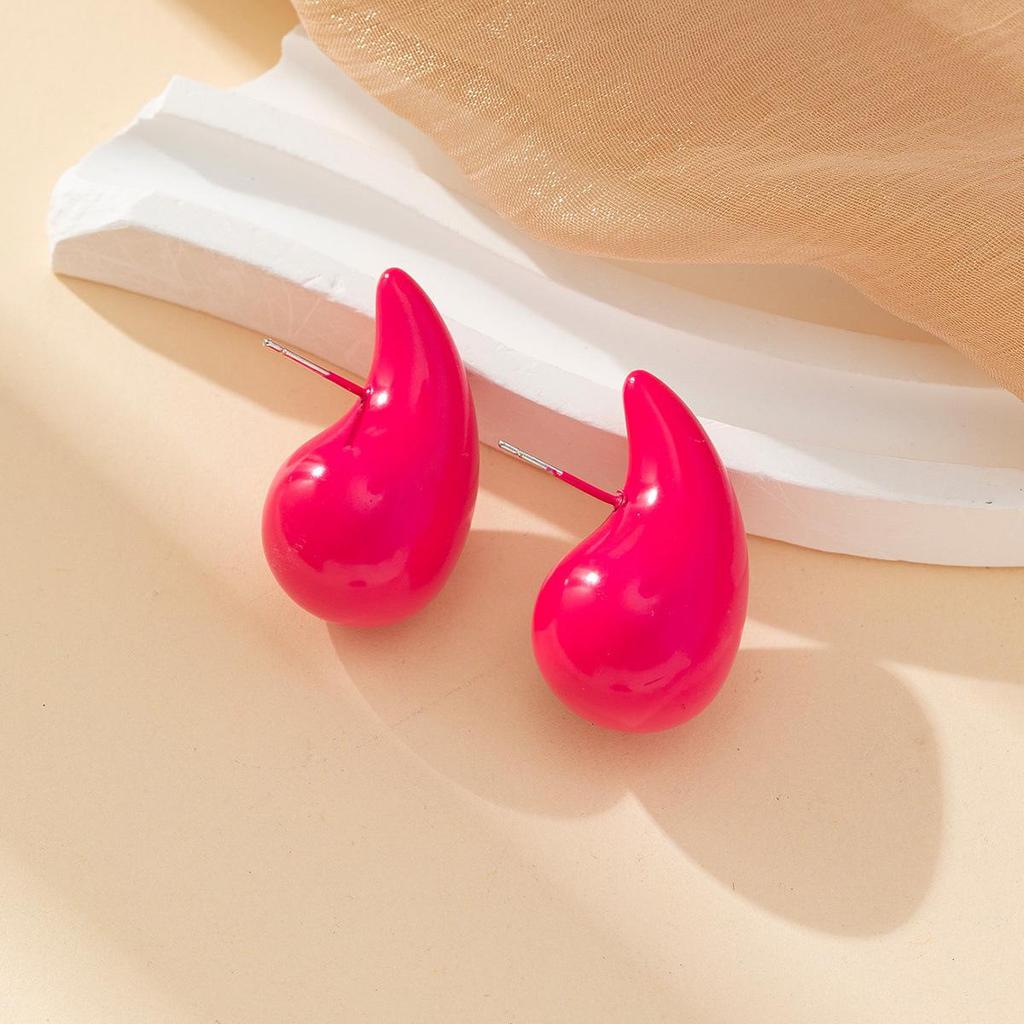 Plump Water Drop Acrylic Dangle Earrings - Simple & Fashionable Jewelry for Women