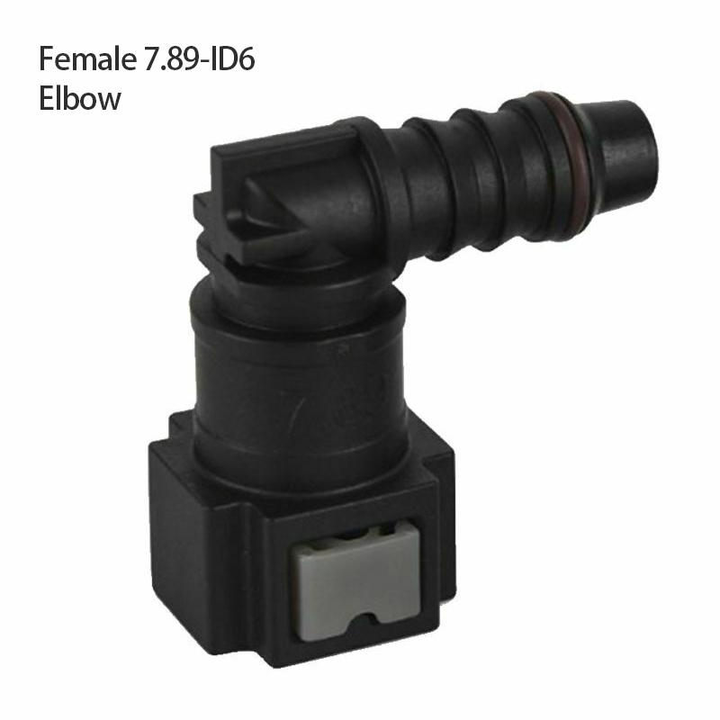 Auto drivstoffledningsslangekobling ID6 7,89 9,89 ID10 11,80 Nylon gummioljekobling Bil drivstoff hurtigkoblingsledningsslangedeler