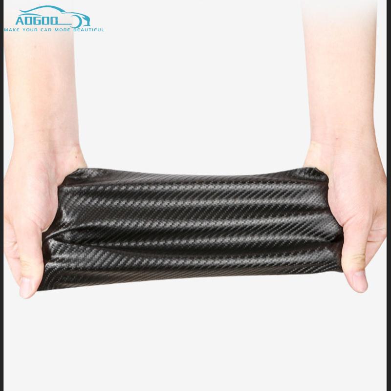 Für BYD Atto 3 EV 2022 2023 Auto Tür Sill Leder Aufkleber Schutz Platte Carbon Faser Schwelle Streifen Taildoor