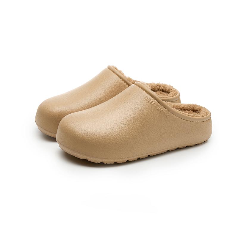 Fashion Crestar Winter Fuzzy Slipper For Women Indoor Waterproof Non-slip Keep Warm Cotton Shoes Unisex Cozy Soft Plush Houes Slippers