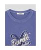 8SECONDS Garment Dyed Print T-Shirt Purple