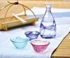 Toyo Sasaki Glass Japanese Sake Glass, Blue, 45ml, Made in Japan, Sake Cup, Ochoko, Sake Glass, 42091