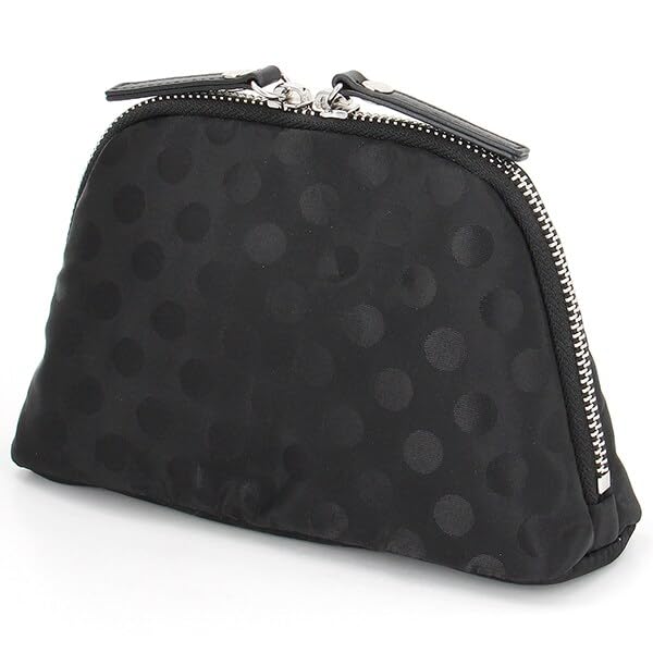 Isaac Dot Jacquard Cosmetic Pouch Y410193SC Black (10)