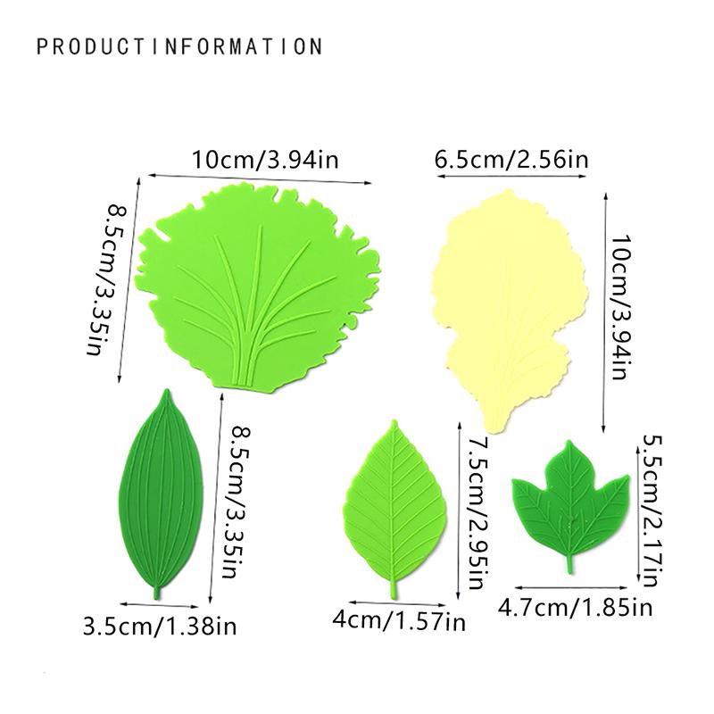 1Set Leaf Bento Dish Cup Lunch Separator Sushi Rice Ball Mat Decor Accessories