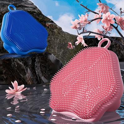 1pc Household Handheld Cleansing Brush, Silicone Cleansing Brush,soft Bristled Portable Travel Cleansing Brush, Facial Tools