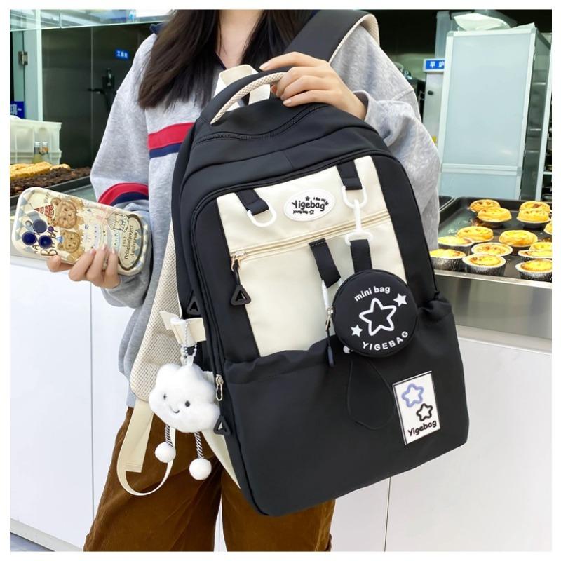 Two-piece backpack 2026 new men s and women s urban simple, lightweight and large-capacity student schoolbag backpack