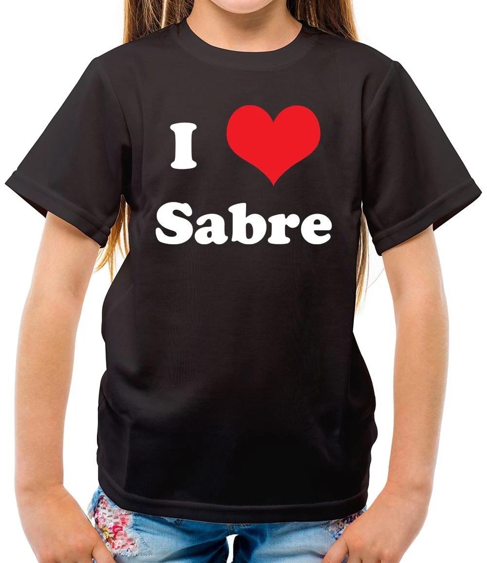 I Love Sabre - Kids T-Shirt - Gladiator TV Game Show Name Contender 150