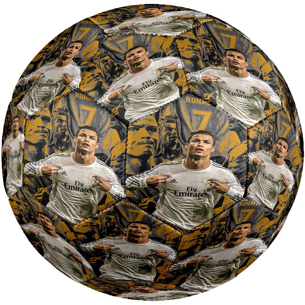 Ronaldos Goldener Moment Größe 5 Fußball Maschinengenäht Indoor/Outdoor Universeller Fußball Einzigartiges Geschenk für Fußballliebhaber