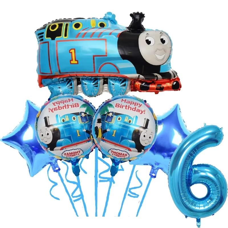 Thomas Trains Theme Party Decorations Thomas Friend Plates Cups Backdrop Balloons Kids Birthday Party Supplies Baby Shower Gifts
