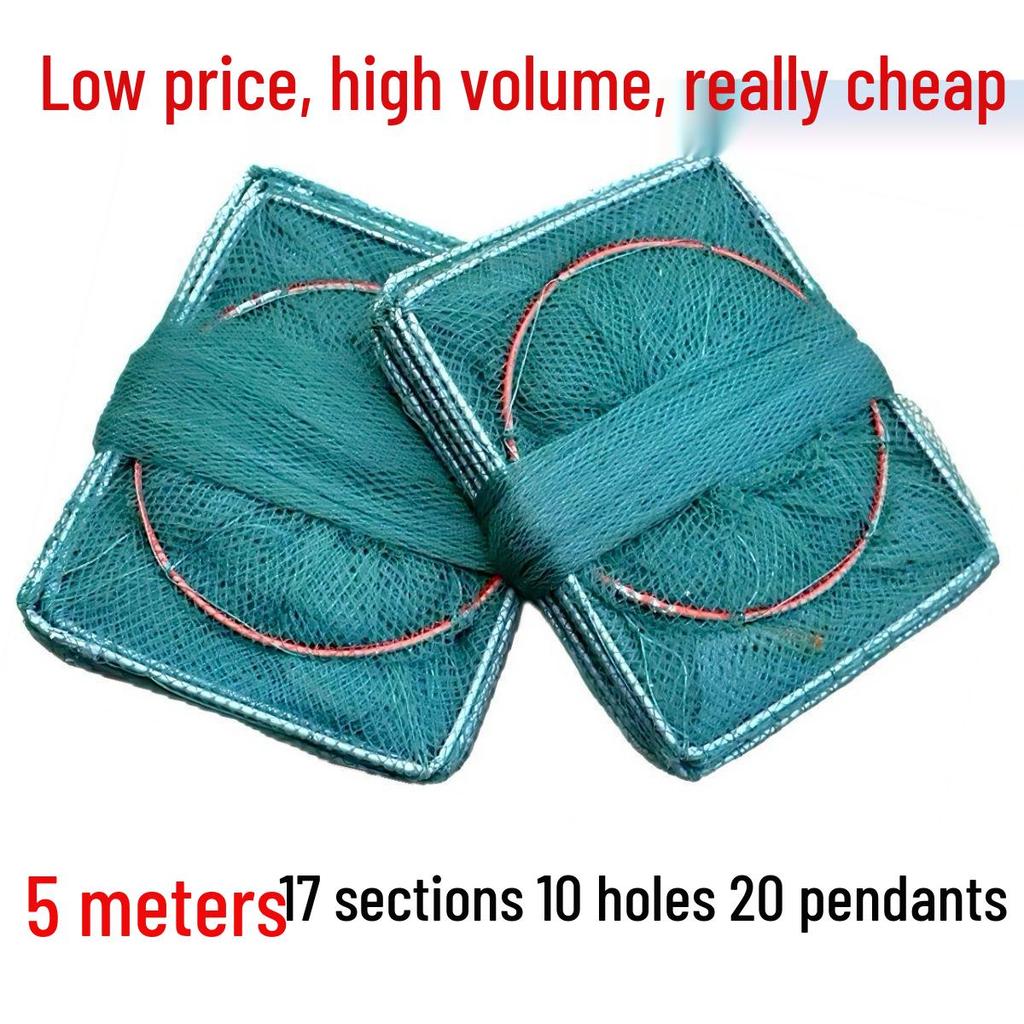 Large Fish and Shrimp Cage Net for Loach, Turtle, Crayfish, and More