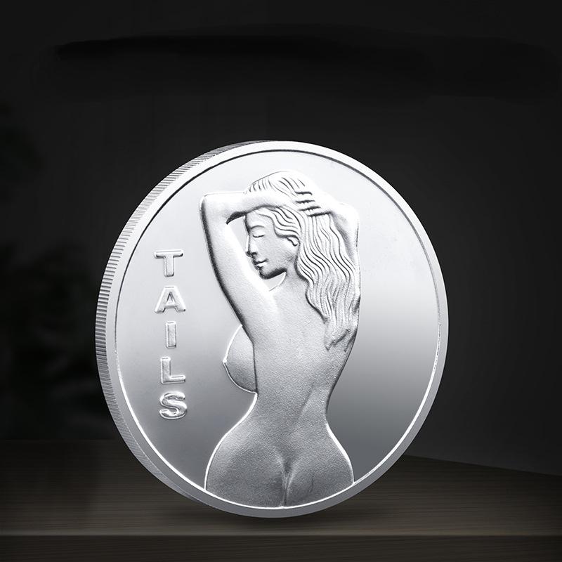 Mince Lucky Girl Zkuste své štěstí Mince Krása Pamětní mince Mince Sexy mince