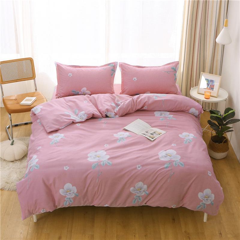 Single Quilt Cover Skin-Friendly Imitation Cotton Brushed Single Double Student Dormitory Home  Pure Cotton Quilt Cover double bed linen