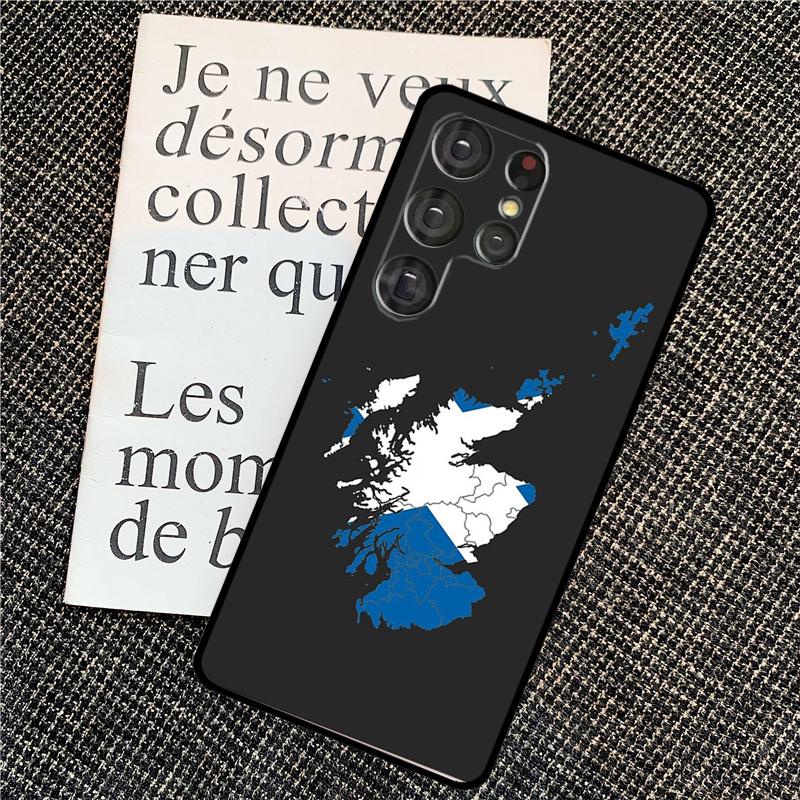 Scotland Scottish Flag Case For Samsung Galaxy S24 S23 S22 Ultra S8 S9 S10 Plus Note 10 20 Ultra S20 S21 FE Cover