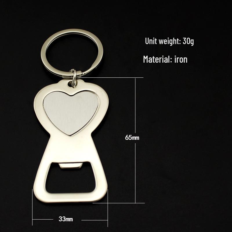 

2023 Qixi Festival Heart-Shaped Wine and Beer Bottle Opener Keychain