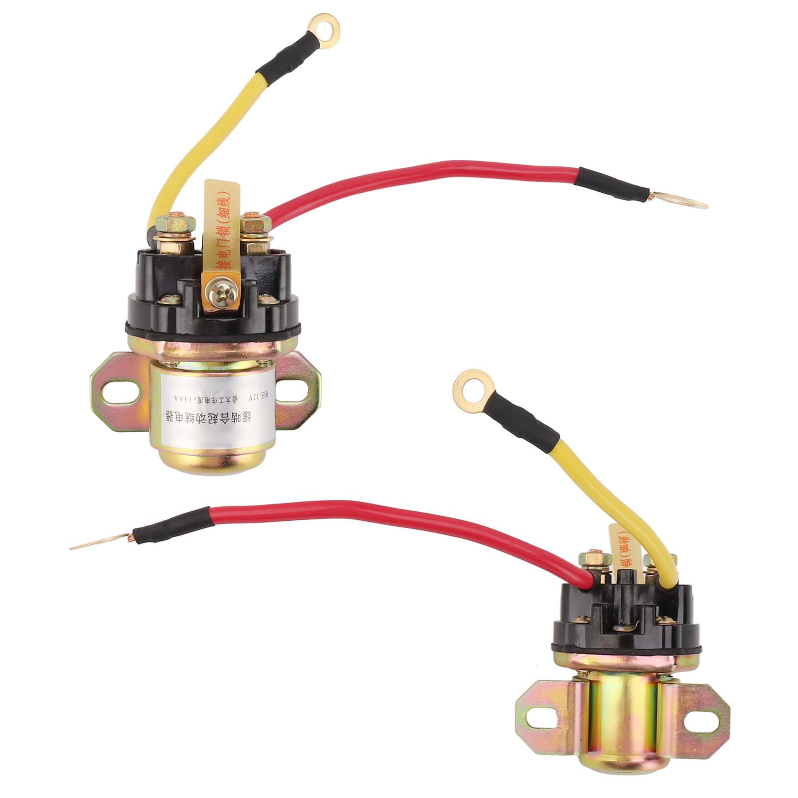 Motor Starter Relay 12V 150A High Power Copper ABS Deceleration Motor Relay for Car Boat Alternators