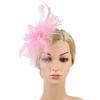 Wedding Fascinator Hat Mesh Flower Tea Party Headband Vintage Alice Headband Clip  for Women Girls
