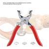 200 Sets / 800 PCS 9.5mm Metal Snap Button Set Hollow Snap Buttons Metal Pliers Included Snap Fastener Pliers Tool