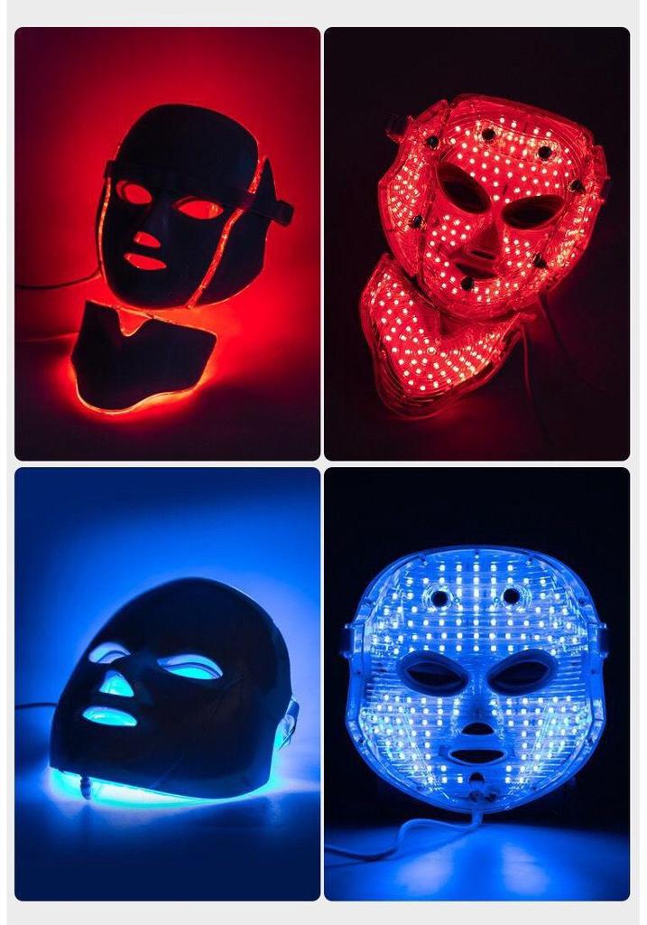 LED Spectrum Facial Care Mask with Neck Beauty Treatment