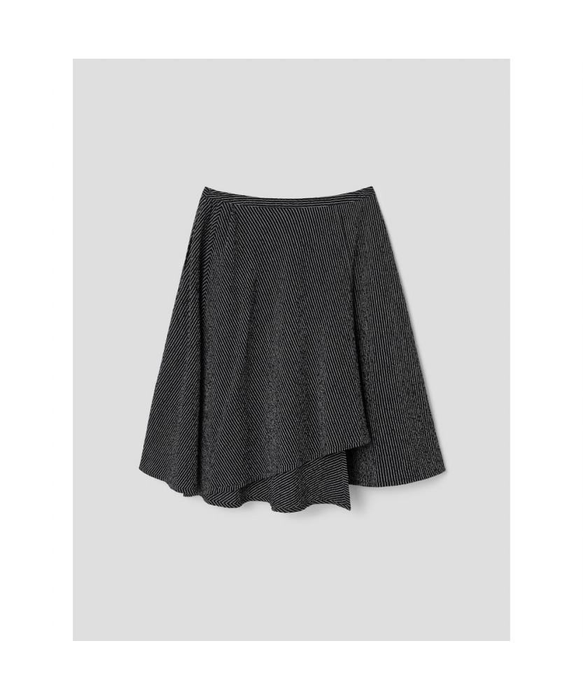 Anggae Multi Panel Skirt Black
