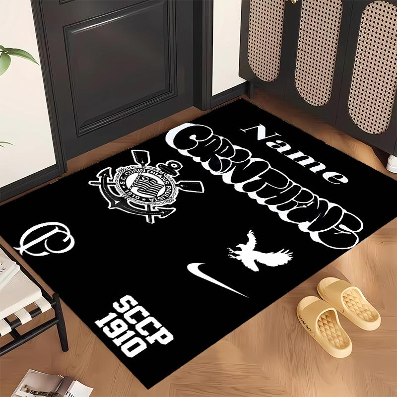 Sport Club Corinthians Paulista (5) Personalized name Office Carpet Stylish Decor for Living Room Bedroom Kitchen