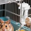 Hamster Water Bottle Plastic Dispenser Feeder Hanging Pet Water Bottle - Cage-Mounted Leak-Proof Drinker  Stylish Design