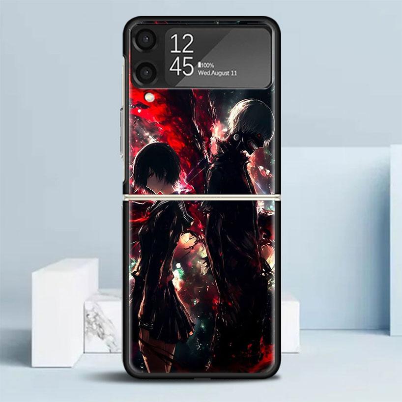 G-Ghoul Tokyo Touka Kirishima Phone Case For Samsung Galaxy Z Flip7 Flip6 5G Flip5 Flip4 Flip3 ZFlip 7 6 3 4 5 Shockproof Back C
