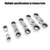 5Pcs Flexible Ratchet Wrench Spanner Gears Ratcheting Combination Flexible Wrench Quick Release Spanner for Repair