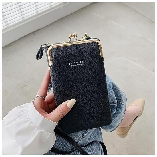 Valerie® Women Crossbody Phone Bag Ladies Wallet Small Soft PU Leather Cell Phone Purse Mini Shoulder Bag with Strap Card Slots