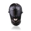 Leather Sexy Mask  Adjustable Strap Character Party with Fake Penile Full Package Binding Couple Game Mask Flirting Hat 18+