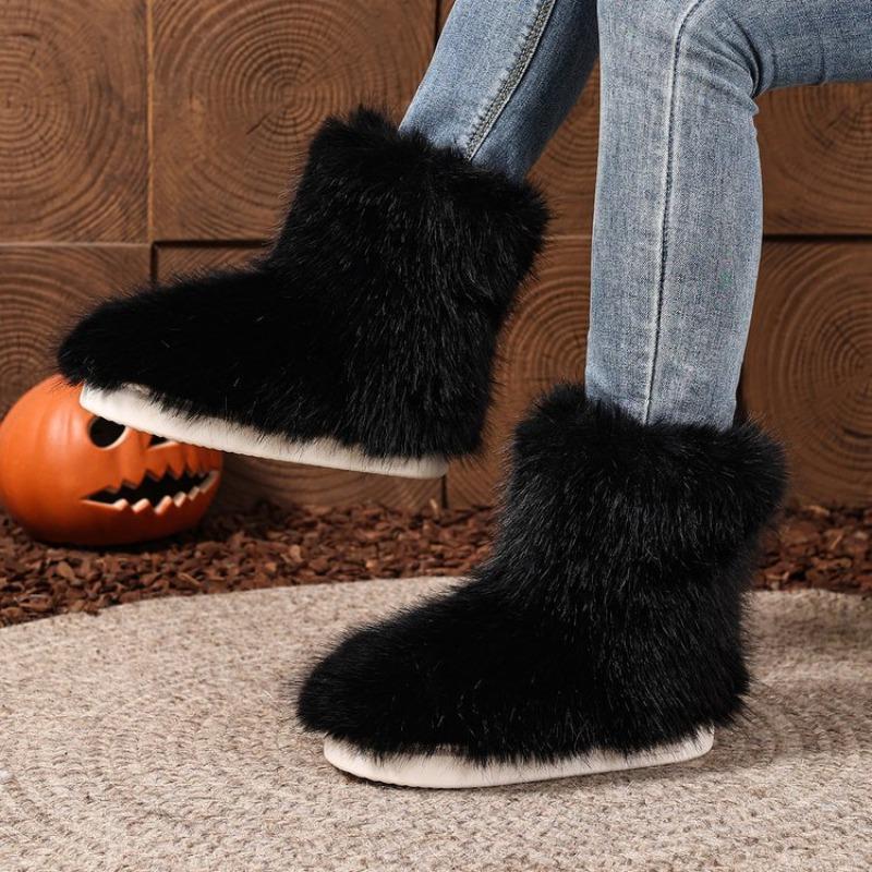 Flat heel warm short snow boots winter new fashion women's boots cotton shoes casual winter boots