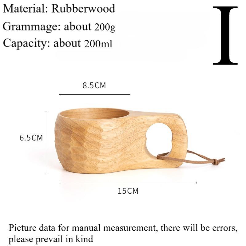 Neu200ml Outdoor Holzbecher Campingbecher Kaffee Milchbecher Tassen Akazienholz Trinkgeschirr Bushcraft Artefakt Küche Zuhause Holzhandwerk