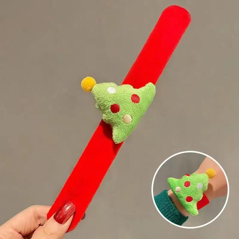 

Kids Christmas Slap Bracelets with Reindeer Design Festive Snap Bands for Xmas Party Favors and Childrens Holiday Decor 1PCS
