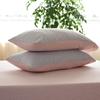 Pure Cotton Jersey Striped Bedding Set: Pillowcase, Duvet Cover, Fitted Sheet - Ideal for Dorms