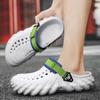 men's slippers Summer soft EVA beach sandals outdoor women's slippers Slides Non -slip Tie-dye designer personality hollow shoes