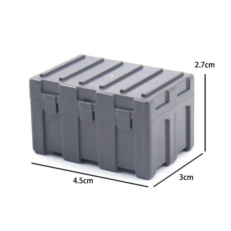 Military Caisson Chest Weapon Gun Storage Box Weapon MOC Building Blocks SWAT Soldier Figures Guns Army Bricks Toys for Children