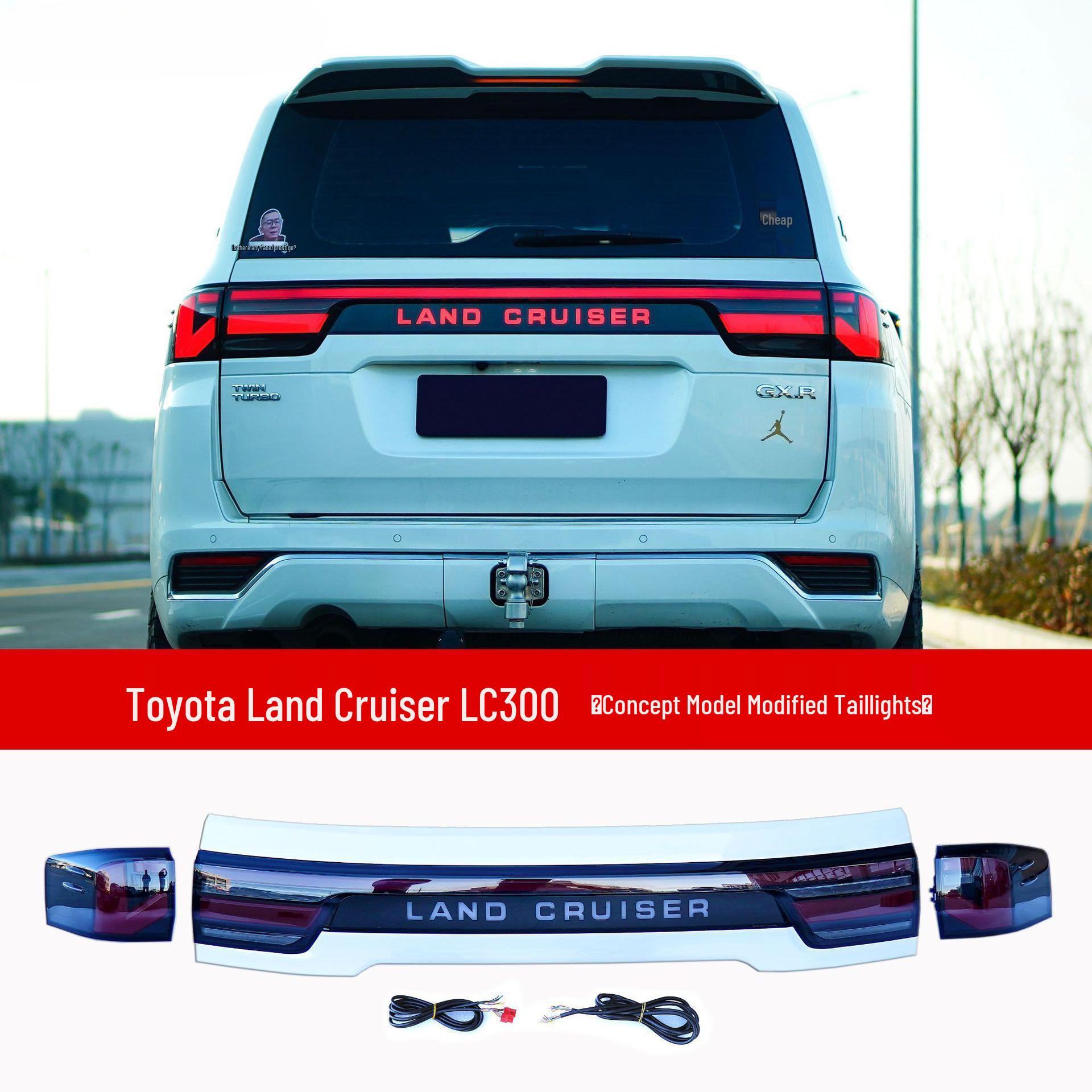 Starry Sky Taillights for Toyota Land Cruiser LC300: Through-Type, Easy Install