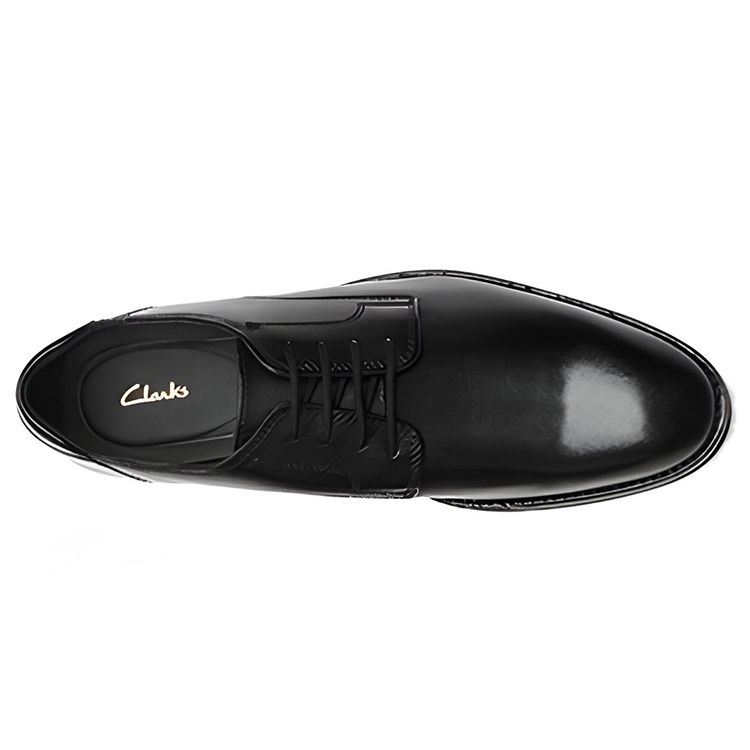 Clarks Comfortable Breathable Round Toe Casual Leather Shoes Men shoes Black 261613037