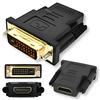 Przejściówka dwukierunkowa z hdmi źeński na dvi-d męski adapter konwerter