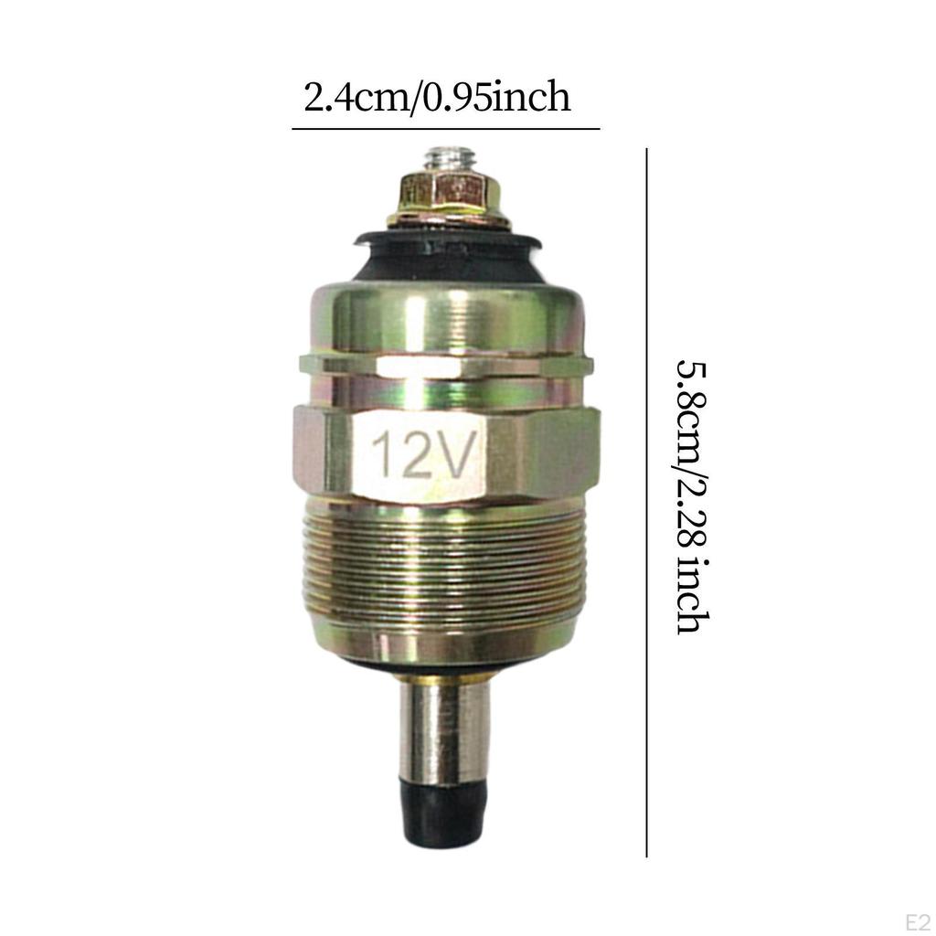 Shutoff Solenoid Valve 12V Replacement Sturdy Cut Off Shut