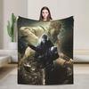 Resident Evils Village Warm Soft Blankets Girls Boys Plush Throw Blanket Comfortable Home Decor Flannel Bedspread Sofa Bed Cover