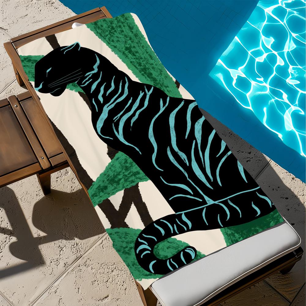 Black Panter Towel Beach Quick Dry Soft Pool Towels Gift for Travel Gym Shower Camping sports