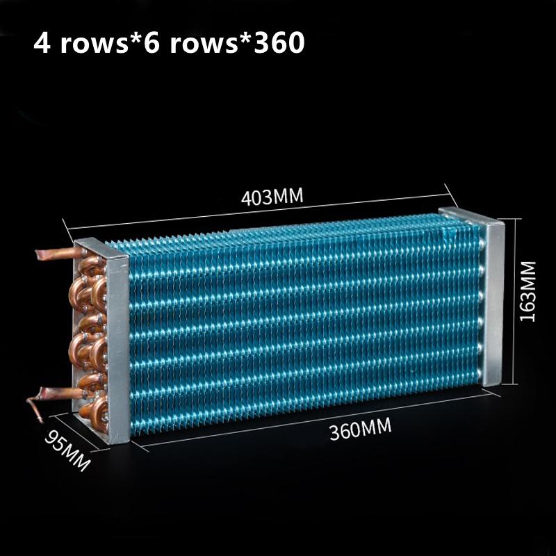 

403*95*163mm Copper Tube Aluminum Fin Evaporator Condenser Refrigerator Heat Dissipation Refrigeration Equipment 403x95x163 mm