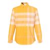 SS23 Men's Check Button-Up Cotton Long-Sleeve Shirt Marigold 80659741