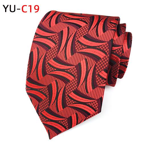 Large Waist Polyester Jacquard Men'S Tie, Wedding Tie
